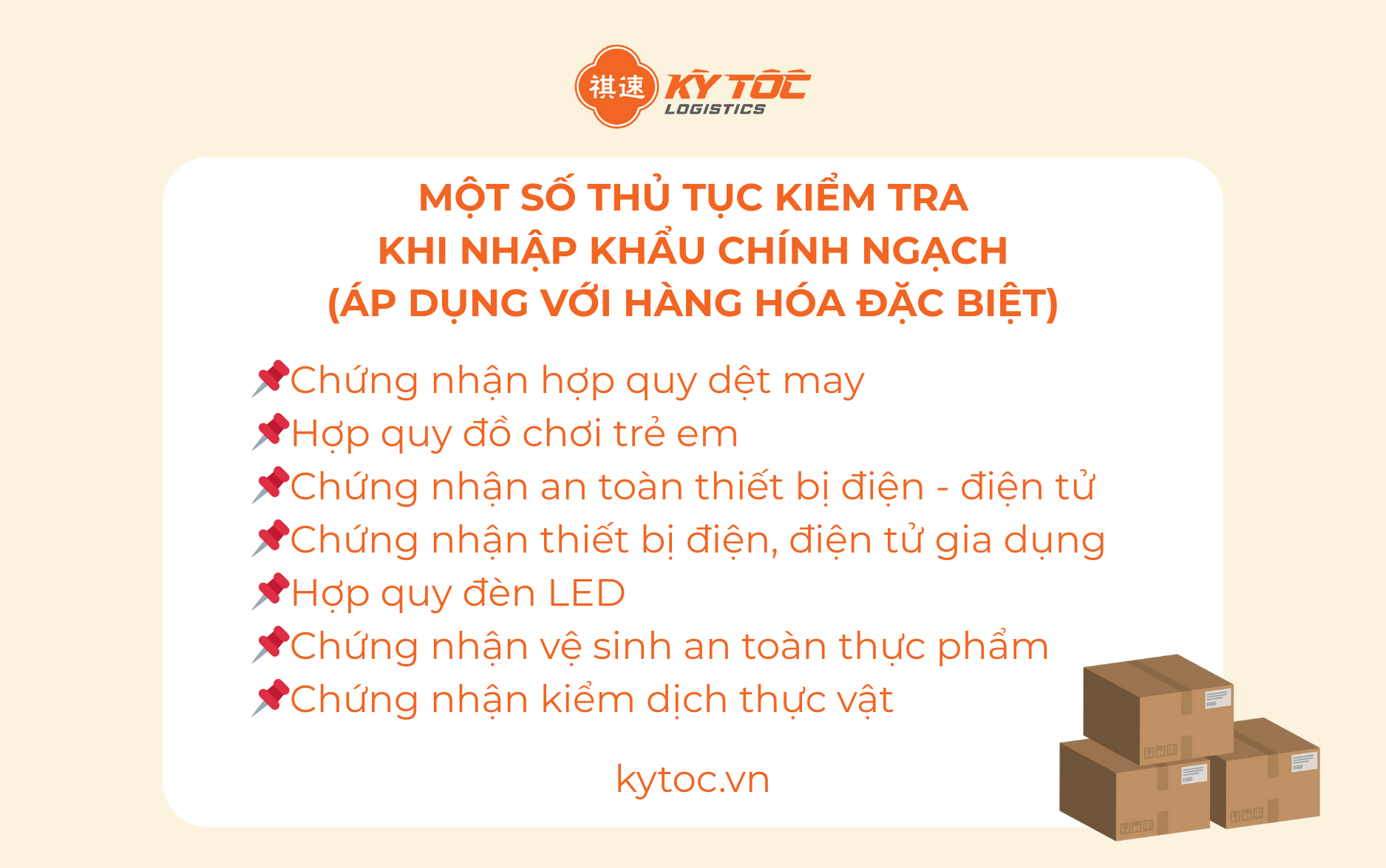 Một số thủ tục kiểm tra khi nhập khẩu chính ngạch